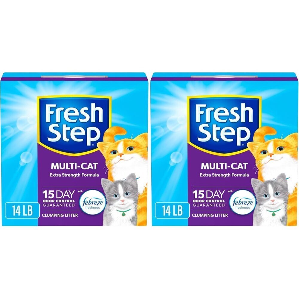 Clumping Clay Litter 28 lbs Multi-Cat Odor Control